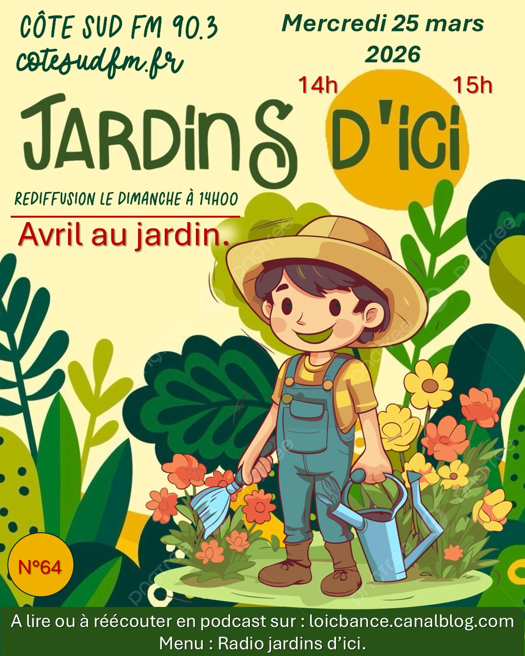 Les travaux d'avril au jardin d'ornement, potager et fruitiers.